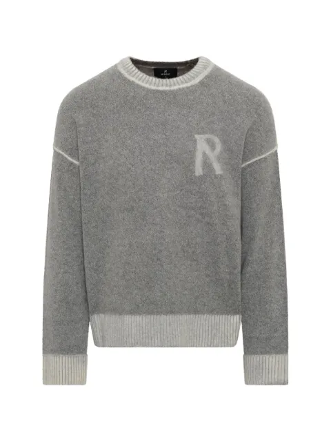 Represent logo-jacquard sweater Grey MLM10052946
