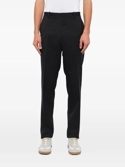 Wooyoungmi pressed-creases trousers Black W193SP01901B