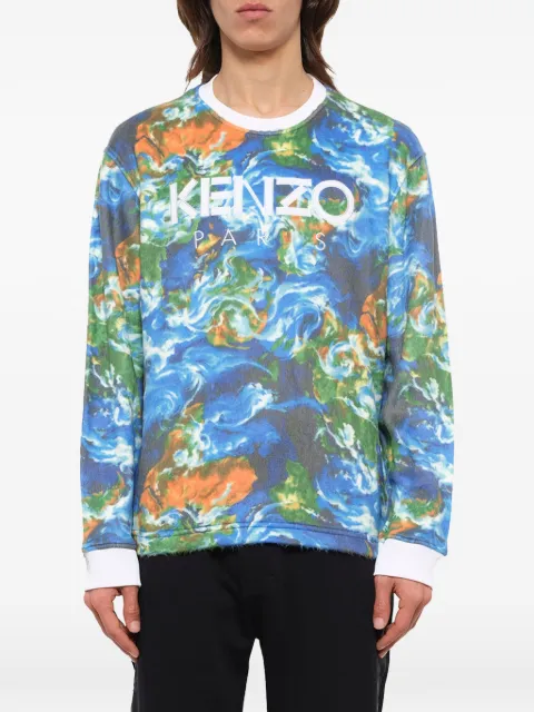 Kenzo logo-print sweatshirt Blue F965SW2034DA07