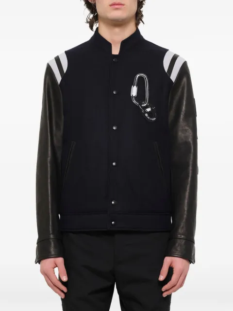 Lanvin panelled baseball jacket Blue RMLF0018H17