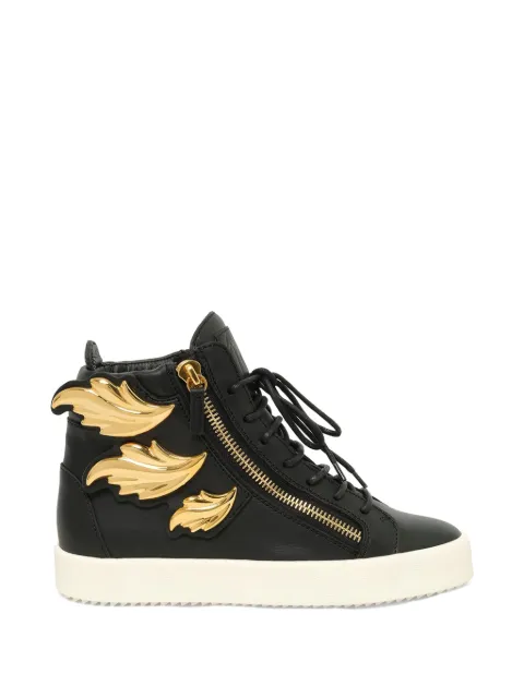 Giuseppe Zanotti wing-detail zip-fastening sneakers Black RS6096