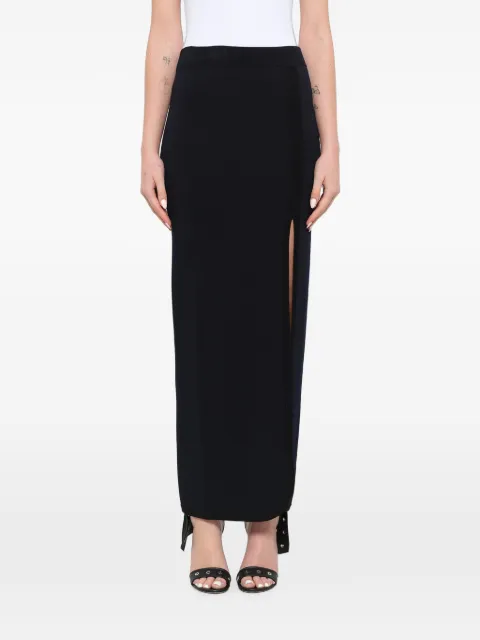 Neil Barrett side-slit maxi skirt Blue NGO224