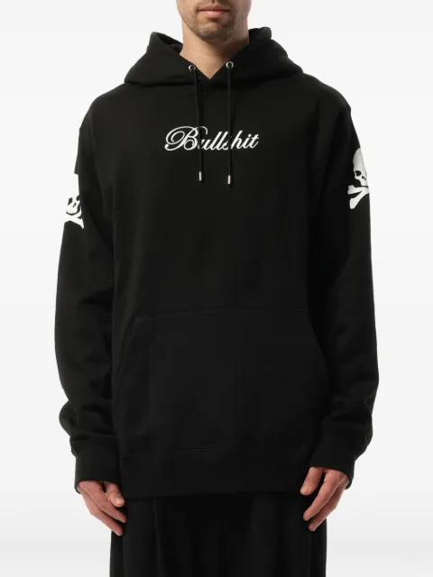 Mastermind Japan skull-print drawstring hoodie Black 17SPMMSW01B