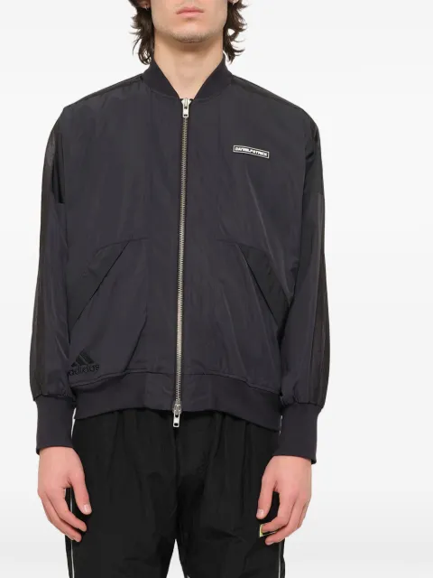 Daniel Patrick x Adidas logo-patch zip-up jacket Black FR5639