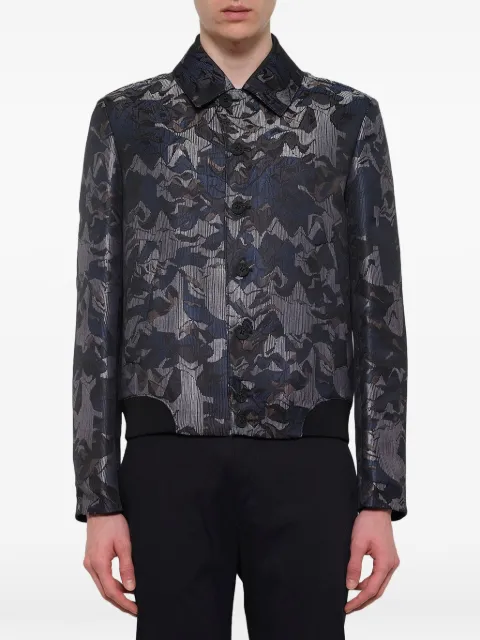 Kenzo jacquard bomber jacket Blue F555BL1231SJ