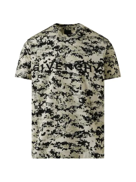 Givenchy camo-print T-shirt Neutrals BM716R3YBD