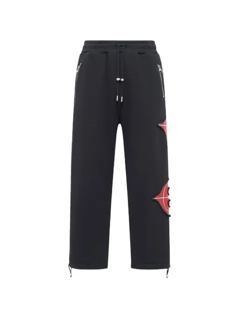 THUG CLUB New Rock graphic-print track pants Black TC26PT0501