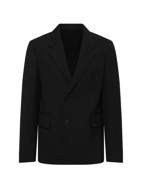 Wooyoungmi single-breasted notched-lapels blazer Black W253CJ01917B
