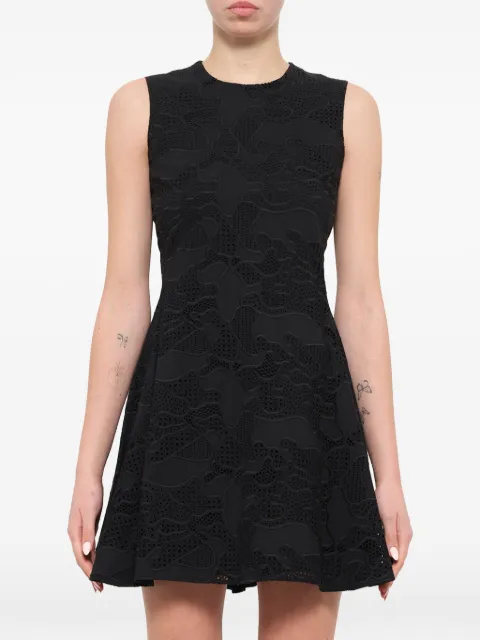 Neil Barrett A-line sleeveless mini dress Black PNVE11F