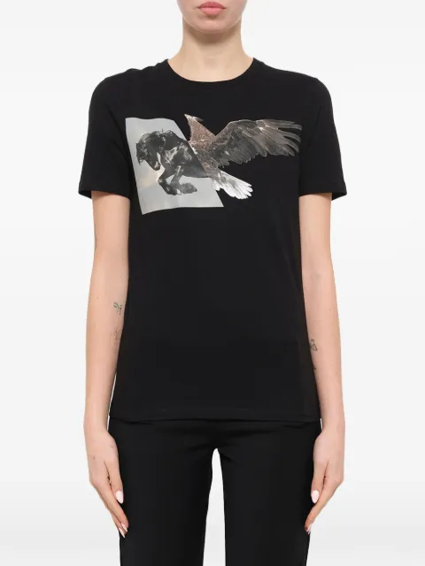 Neil Barrett graphic-print T-shirt Black NJT30D