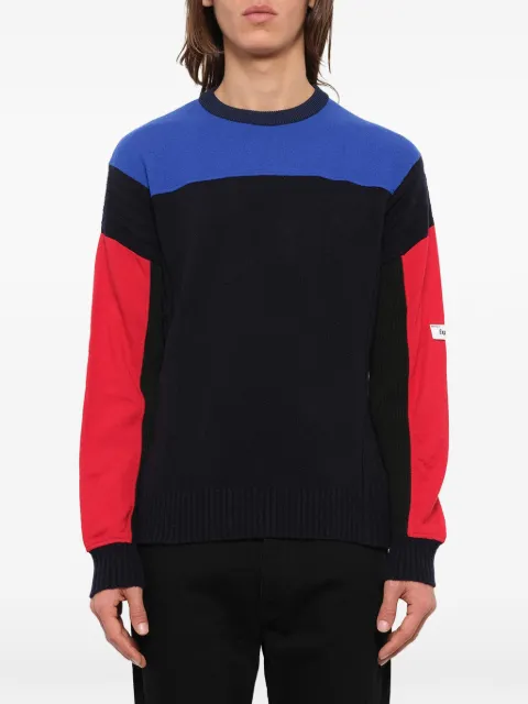Kenzo color-block knit sweater Black F965PU2153BC74