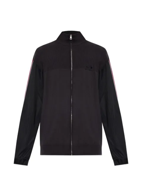 Balenciaga logo-embroidered zip-up sweatshirt Grey 868667T3447