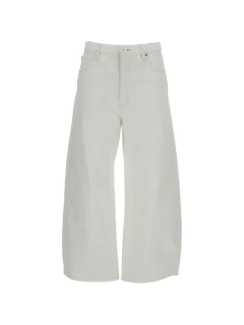 FRAME The Bow Crop wide-leg jeans White 2072728AUCL