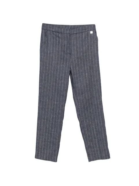 ZANETTI pinstripe-pattern trousers Blue ZP7898KS0039