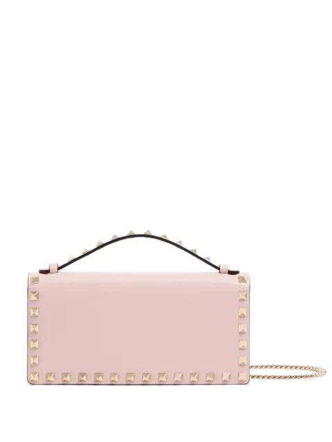 Valentino Garavani Rockstud wallet with chain Pink WP0AK2VSH