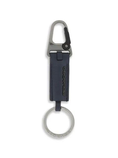PIQUADRO Carabiner leather keyring Blue PC5968MOS
