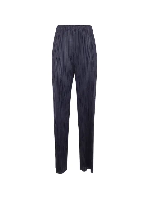 Pleats Please Issey Miyake straight-leg trousers Blue PP66JF145