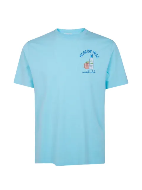 MC2 Saint Barth embroidered cotton T-shirt Blue POT000107971L