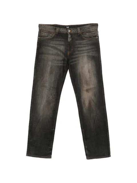 Dolce & Gabbana Pre-Owned 2000s logo-patch jeans Grey DG250BGZA