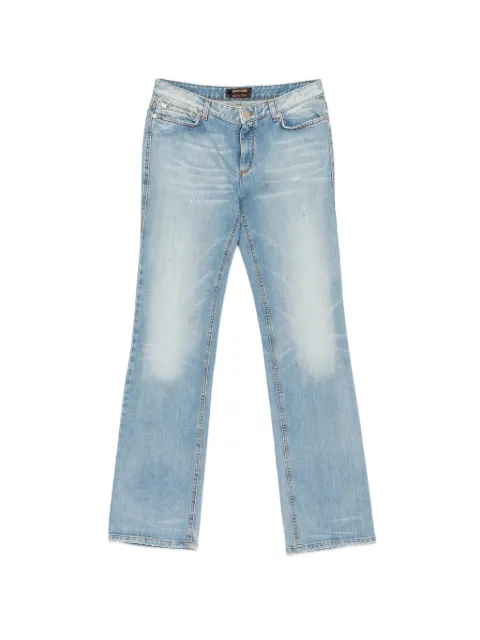 Roberto Cavalli Vintage 2000s logo-plaque jeans Blue RC250BGX