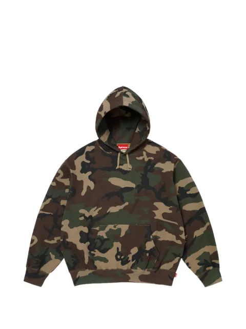 Supreme logo-print hoodie Green SU27497
