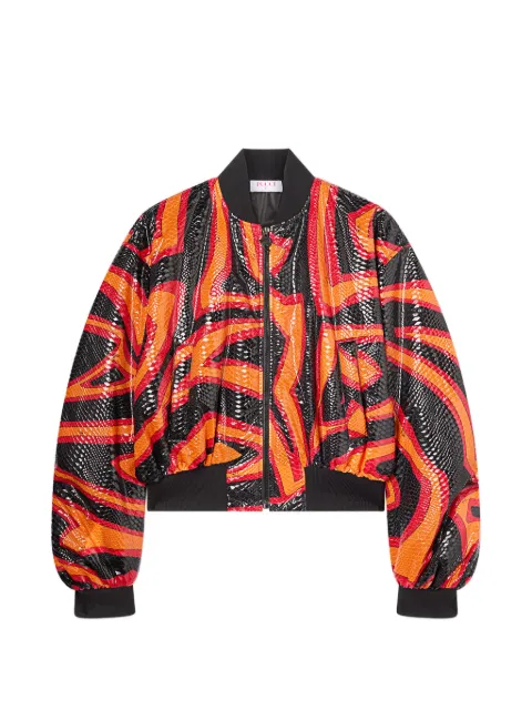 PUCCI Labirinto-print bomber jacket Orange 6HYC506H745