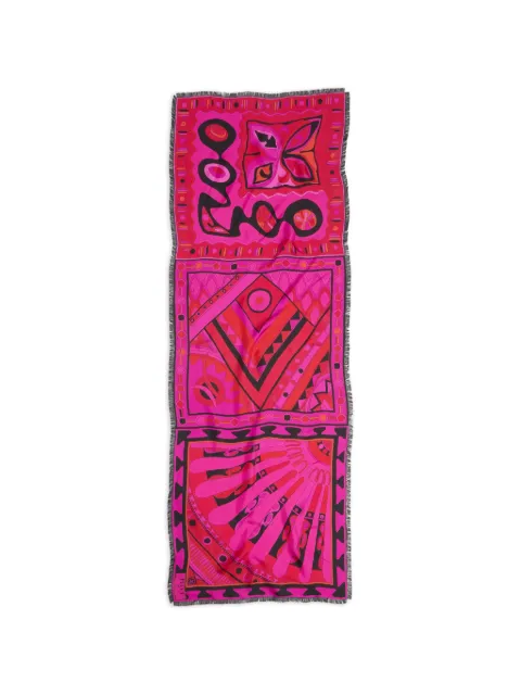 PUCCI mixed-print silk stole Pink 6HGB806HC27