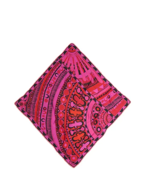 PUCCI Soleil-print wool and silk pashmina Pink 6HGB706HC25