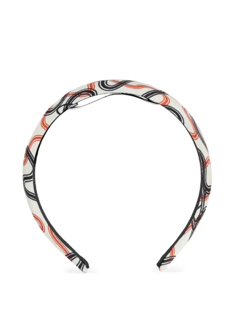 Vivienne Westwood abstract-print silk headband White 81020022W01GIA401