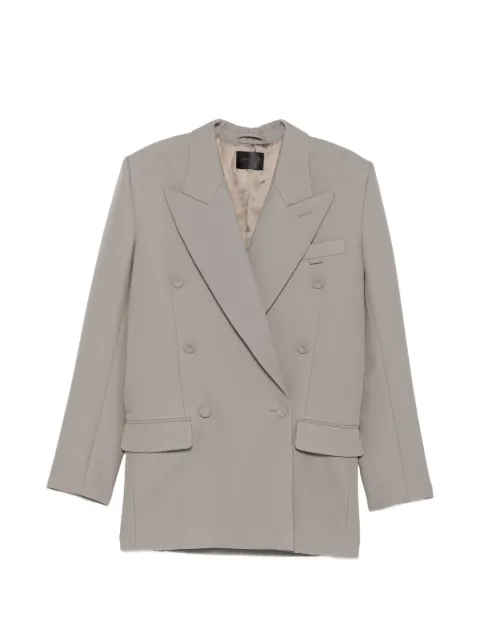 Mugler double-breasted peak-lapels blazer Grey 26S1VE04961019