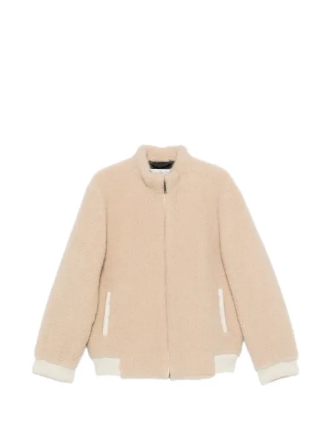 GOD'S TRUE CASHMERE ribbed-hem jacket Neutrals FW25U2008CAFLTG