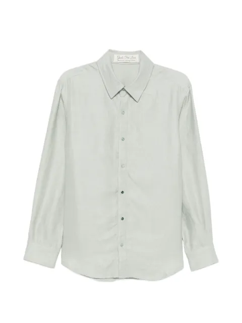 GOD'S TRUE LINEN button-fastening shirt Grey SP26U1208MWLSIL