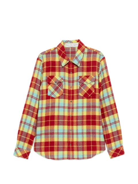 GOD'S TRUE CASHMERE tartan-pattern cashmere shirt Red FW25U1111MTANEO