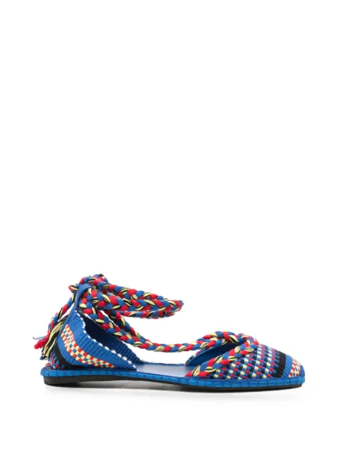 AMAMBAIH Rosa braided ballet flats Blue ROSA