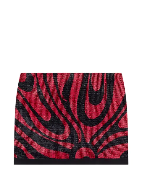 PUCCI rafia wrap skirt Red 6HRV756H703