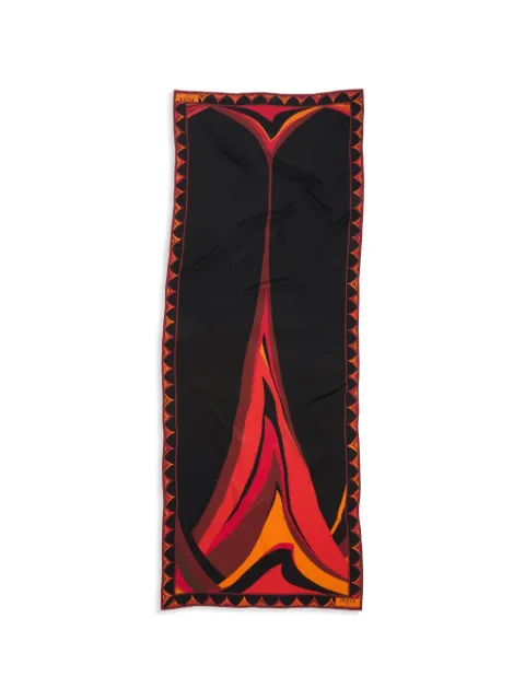 PUCCI Fari-print crepe-de-chine stole Black 6HGB756HC26