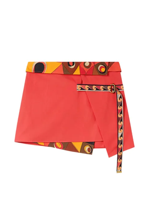 PUCCI cotton wrap skirt Orange 6HRV416H603