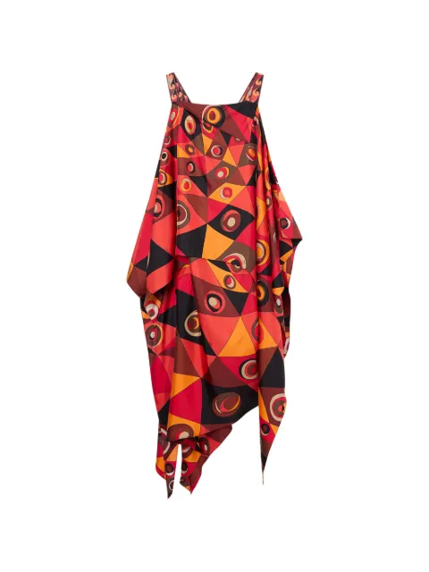 PUCCI Occhi-print long foulard dress Red 6HRI026H721
