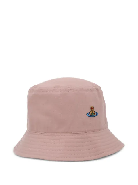 Vivienne Westwood orb-embroidered bucket hat Pink 81020009W01HC