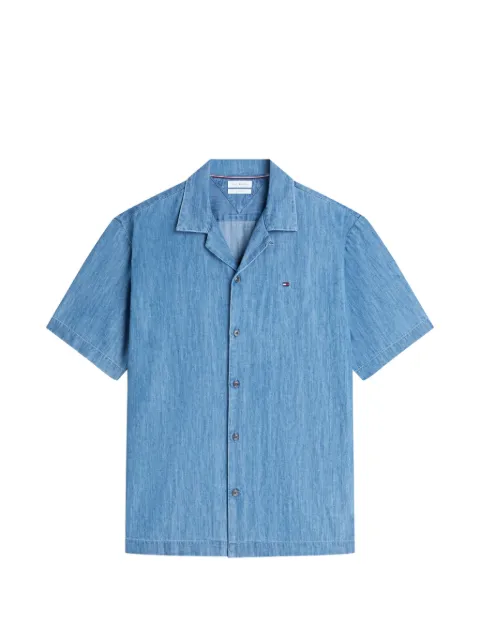 Tommy Hilfiger short-sleeve camp-collar shirt Blue MW0MW433011A4