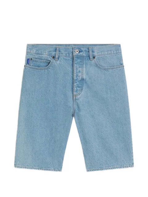 HUGO logo-patch denim shorts Blue 50555994