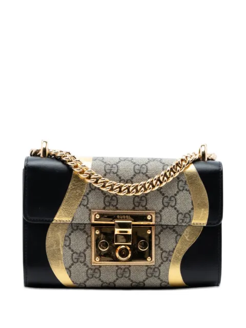 Gucci Pre-Owned 2016-2026 Small GG Supreme Osiride Padlock crossbody bag Neutrals O1UP9CP6L6FRESHQ