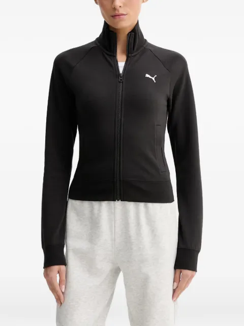 PUMA logo-print zip-up sweatshirt Black 634323