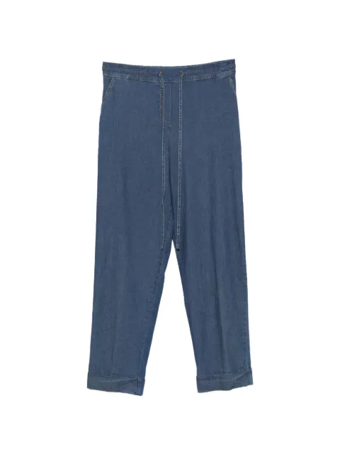 ZANETTI drawstring-waist trousers Blue ZP7896K20985