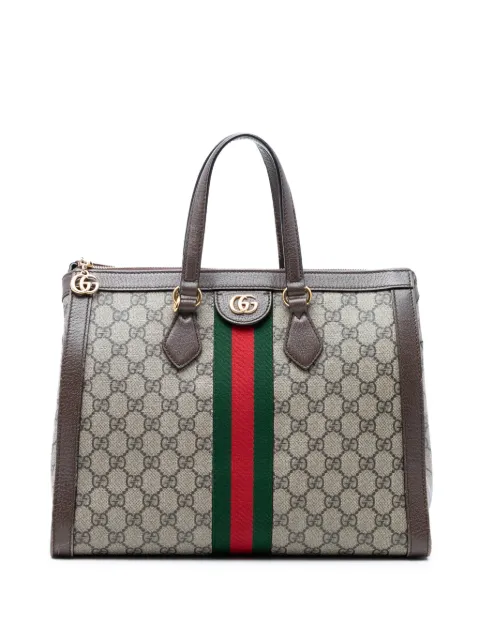 Gucci Pre-Owned 2016-2026 GG Supreme Ophidia satchel Neutrals EU6NWVUZG29RIYC3