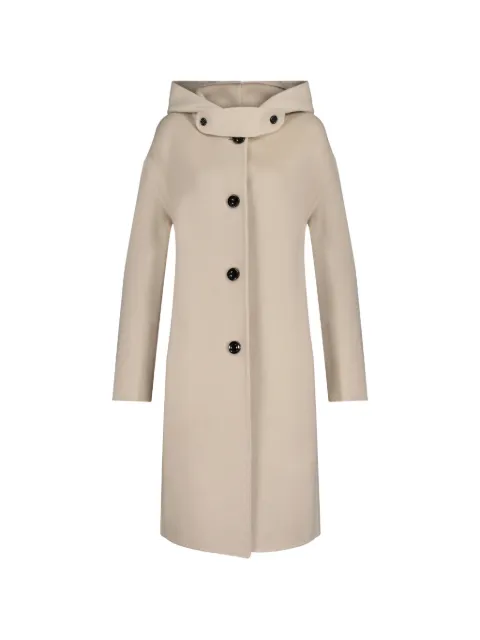 CHAMOIS Fou Cortina hooded coat Neutrals CCLF99