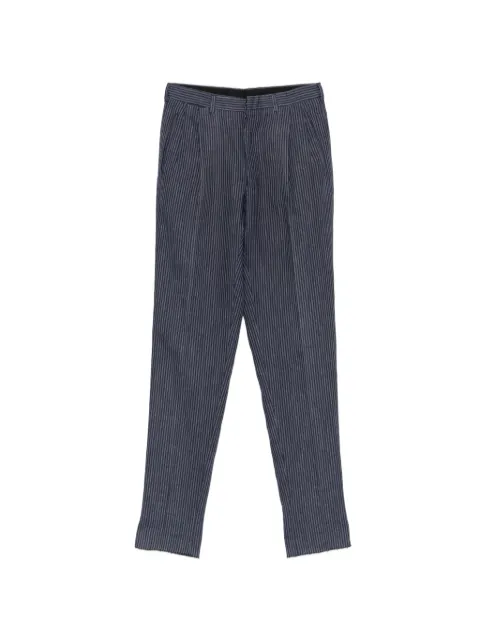 Romeo Gigli Pre-Owned 1990s pinstripe-pattern pleated trousers Blue RG250BGR