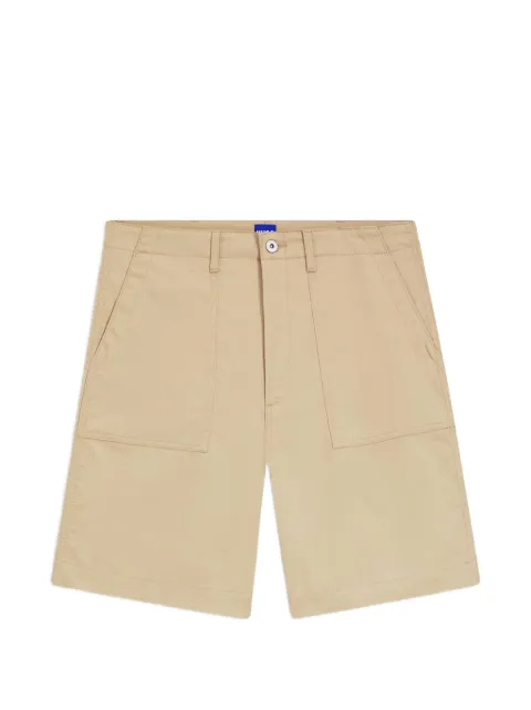 HUGO logo-patch shorts Neutrals 50556075