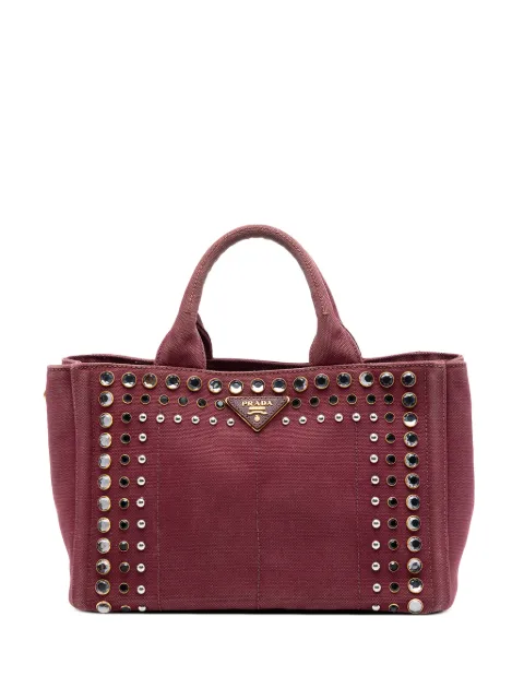 Prada Pre-Owned 2011-2015 Small Canvas Canapa Bijoux satchel Red SS6KD9BGNIKLAH2W