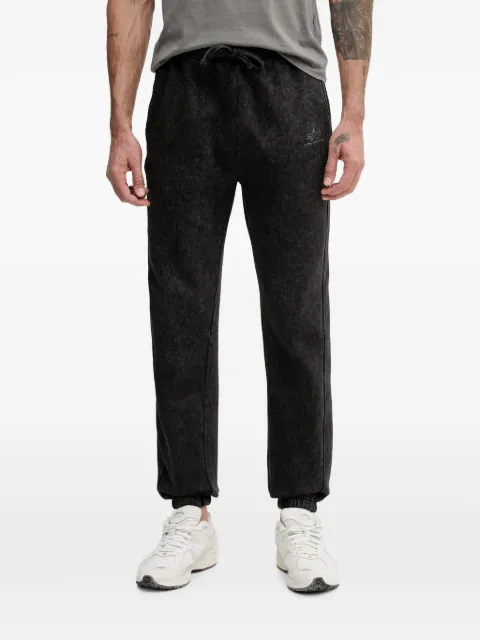 Alpha Industries acid-wash drawstring track pants Black 258361